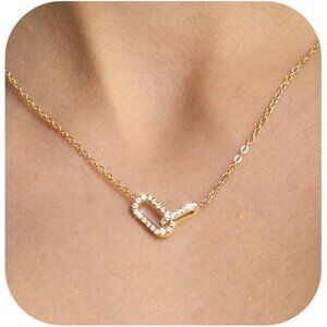 14K Gold Plated Paperclip Choker Necklace | Modern Layering Jewelry